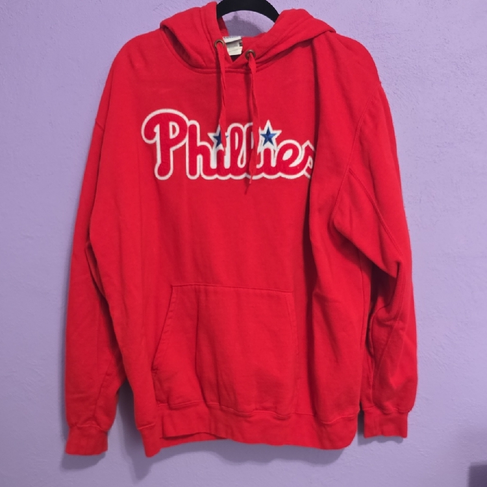 Majestic Red Phillies Sweatshirt Hoodie